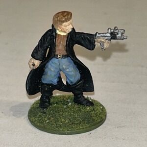 Ral Partha Warhammer Metal Painted Miniature Spy Futuristic Trenchcoat‎ Agent